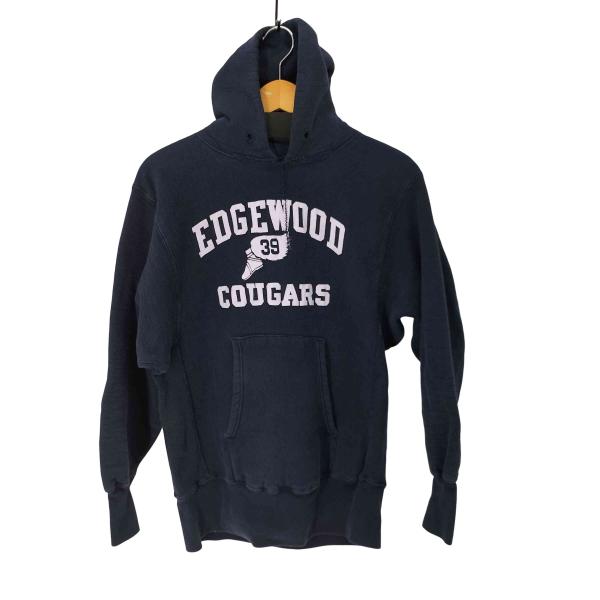 Champion(チャンピオン) USA製 単色タグ ウイングフット EDGEWOOD COUGARS リバースウィーブ パール メンズ import：M 【中古】【ブランド古着バズストア】 Champion（チャンピオン） USA製 単色タグ ウイングフット EDGEWOOD