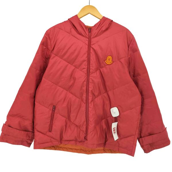 USED古着(ユーズドフルギ) リバーシブル ファー付き カウレザー フライトジャケット レディース  L-M【中古】【ブランド古着バズストア】 USED古着(ユーズドフルギ) papotage リバーシブル ダウンジャケット