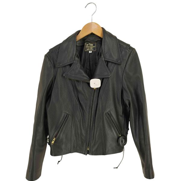 USED古着(ユーズドフルギ) San Diego USA製 LEATHER ライダースジャケット レディース import：M 【中古】【ブランド古着バズストア】 USED古着(ユーズドフルギ) San Diego USA製 LEATHER ライダース