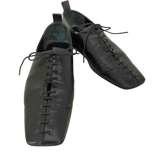 JIL SANDER（ジルサンダー） スクエアトゥ レースアップ フラット