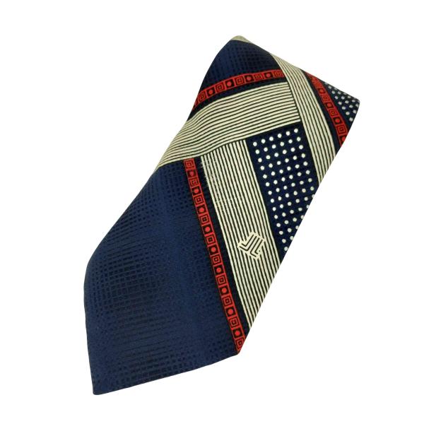 LANVIN（ランバン） ドット切替 SILK シルクネクタイ メンズ 表記無