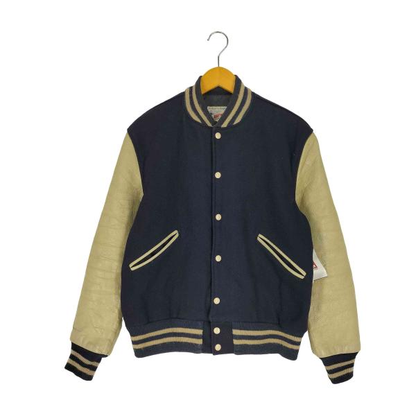 60s 〜70s バトウィン製スタジャン　40 BUTWIN（バトウィン） 60S~70S アームレザー ウールスタジャン メンズ