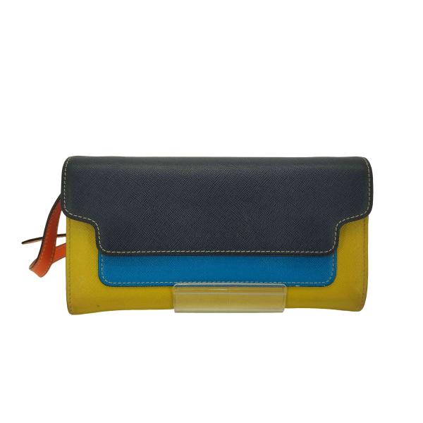 MARNI(マルニ) サフィアーノレザー マルチカラー ショルダーウォレット レディース 表記無 【中古】【ブランド古着バズストア】 MARNI（マルニ） サフィアーノレザー マルチカラー ショルダー