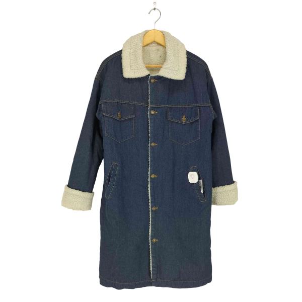 USED古着(ユーズドフルギ) ブルーフォックスファー ロングコート レディース import：L 【中古】【ブランド古着バズストア】 USED古着(ユーズドフルギ) 裏地ボアデニムコート レディース L 中古