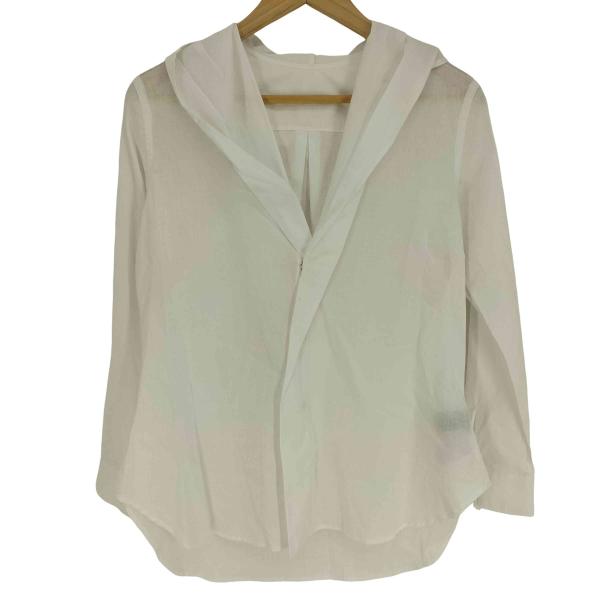 Yohji Yamamoto(ヨウジヤマモト) collection 25SS 100/-KHADI DRAPED DETAIL HOOD DRESS レディース JPN：1 【中古】【ブランド古着バズストア】 Yohji Yamamoto（ヨウジヤマモト） collection 25SS 100/-KHADI DR