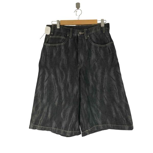 ZARA（ザラ） レーザープリント デニム ショーツ メンズ FR：38-40