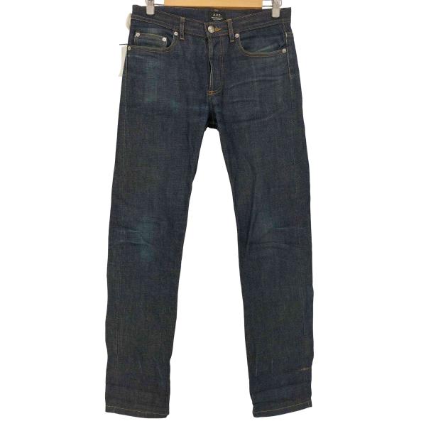 土日値下げ A.P.C. ストレートデニム 古着スタンダード赤耳90s ダメージ 初期 APC アーペーセー スタンダード 旧タグ デニムパンツ 赤耳 - メルカリ