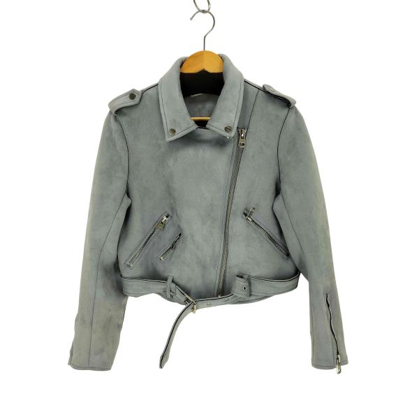 ZARA（ザラ） スエードライクダブルライダースジャケット レディース