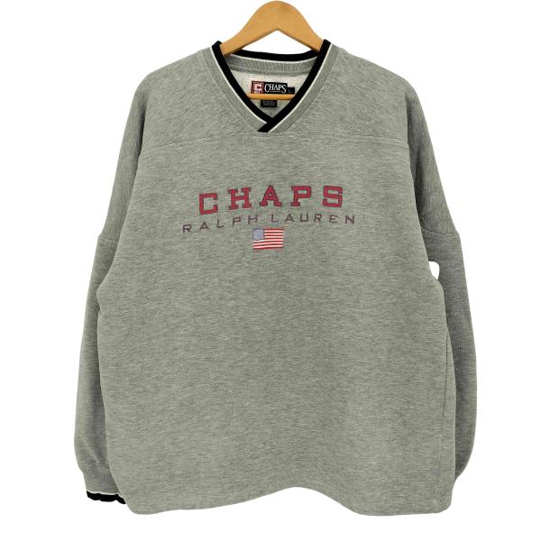 CHAPS RALPH LAUREN(チャップスラルフローレン) 90s 星条旗 ロゴ刺繍 V