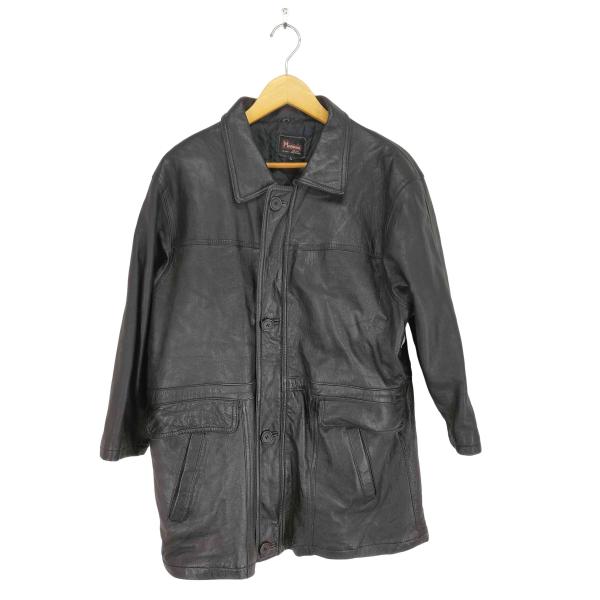 USED古着(ユーズドフルギ) real leather レザーカーコート メンズ