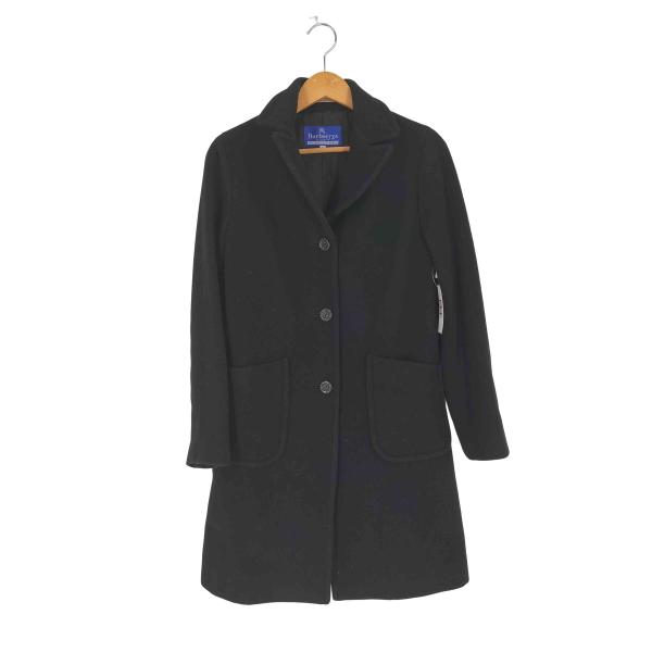 BURBERRY BLUE LABEL 黒ウールコート 40 BURBERRY BLUE LABEL 黒ウールコート 40 BURBERRY BLUE LABEL 黒ウール