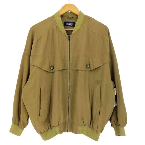 USED古着(ユーズドフルギ) jasmi 90s フラップ ヨークシルク ブルゾン