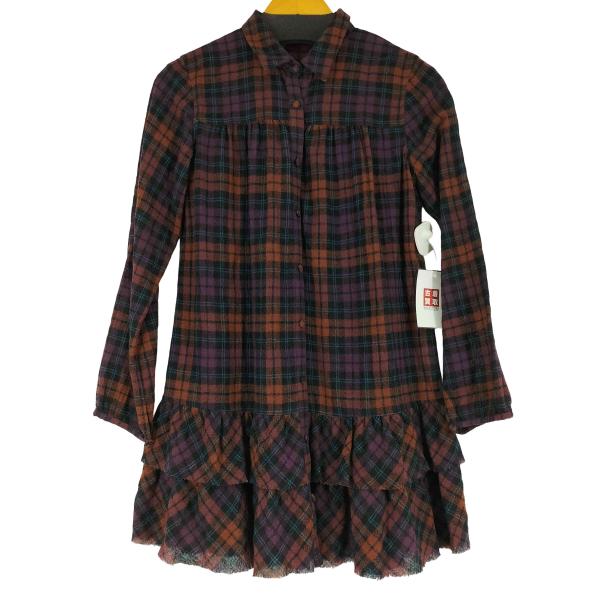 PINK HOUSE（ピンクハウス） ティアードチェックシャツワンピース