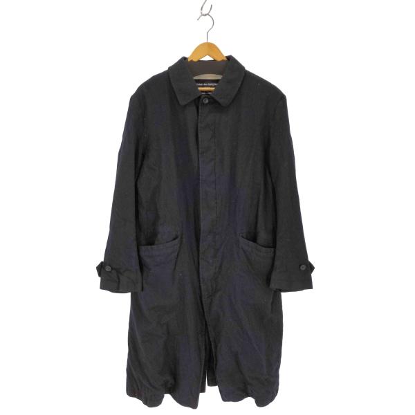 1999AW コムデギャルソンオム　セミロングウールコート【美品】 名作 Sサイズ】19AW コムデギャルソン オム ウールサージ縮絨ロング