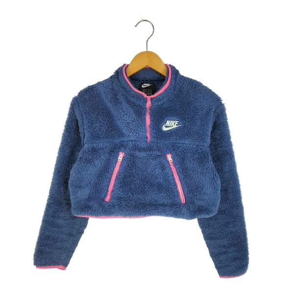 NIKE（ナイキ） ショート丈 ロゴ刺繍 ハーフジップ フリース