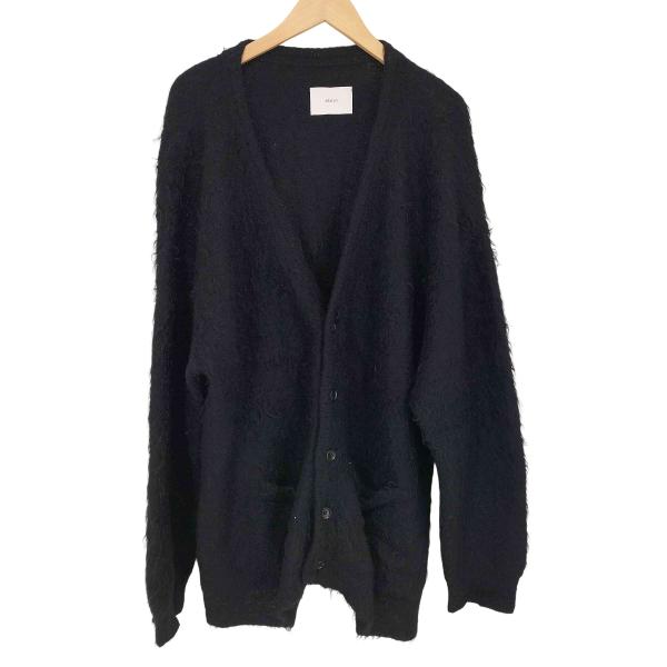 シュタインsssteinモヘアカーディガンブラックS stein(シュタイン) Kid Mohair Cardigan ST.380-1 モヘア カーディガン