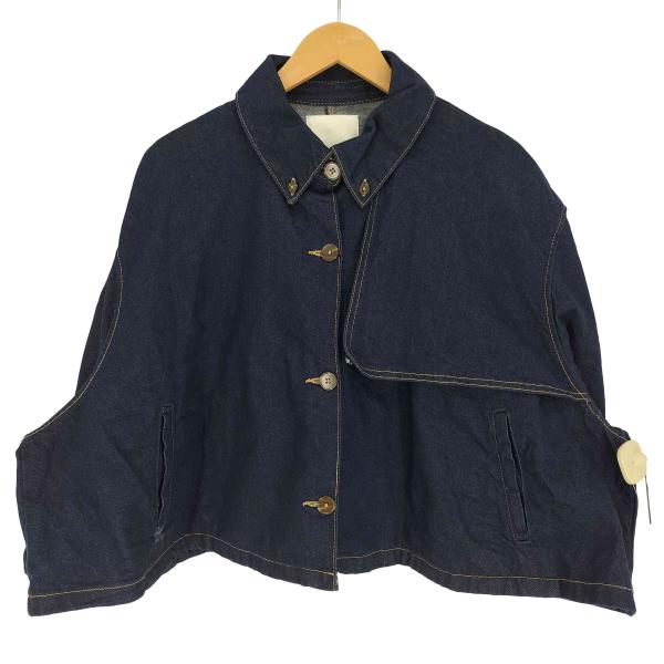 ZARA TRF デニムケープジャケット Sサイズ　ザラ ZARA（ザラ） TRFデニムケープジャケット レディース JPN：M 中古 古着