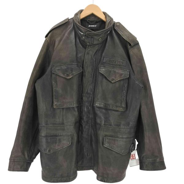 33Y251229G AVIREX M-65 レザージャケット AVIREX（アヴィレックス） AGED LEATHER TYPE M-65 レザージャケット