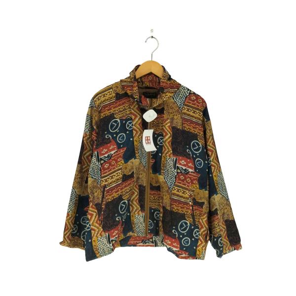 USED古着(ユーズドフルギ) {{ABVIEN}} シルク100 総柄ジップジャケット