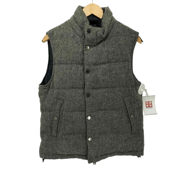 ウールリッチ　ブラウン　ツイード　ジップ　ベスト　ウール　古 WOOLRICH - ウールリッチ ツイード ウール ベスト メンズ M