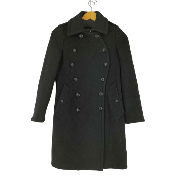 green　メルトンピーコート　ナポレオンコート　現HYKE　黒　1 green（グリーン） ナポレオンコート Pコート レディース JPN：1 中古