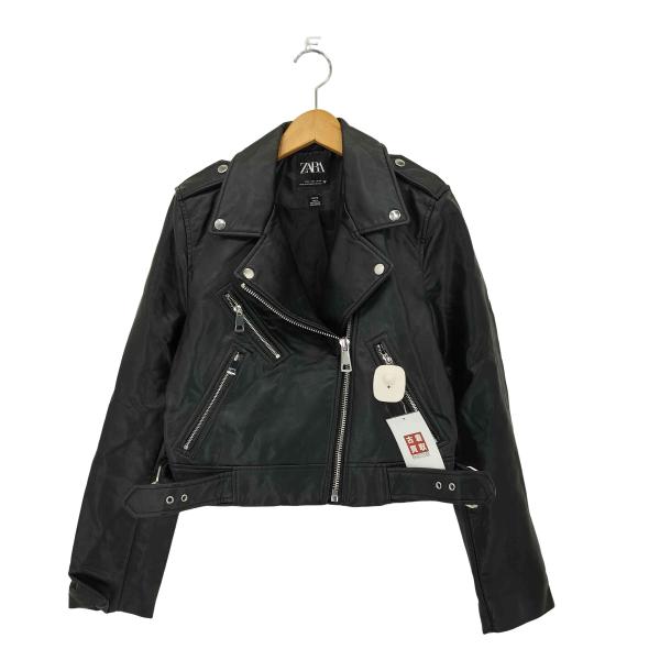 ZARA（ザラ） フェイクレザージャケット レディース L 中古 古着 0225