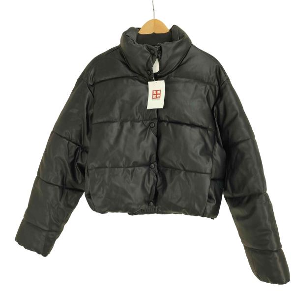 ZARA（ザラ） フェイクレザー 中綿ダウンジャケット レディース import