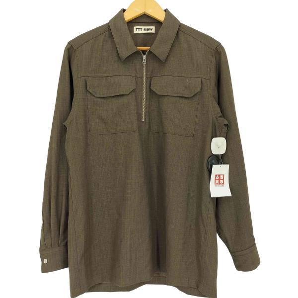 TTT_MSW (ティーモダンストリートウェア) ハーフジップ ニットセーター