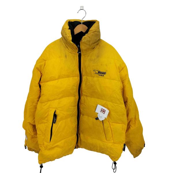 美品 Bear U.S.A. ダウンジャケット リバーシブル 黄 紺 サイズL 美品 Bear U.S.A. ダウンジャケット リバーシブル 黄 紺 サイズL