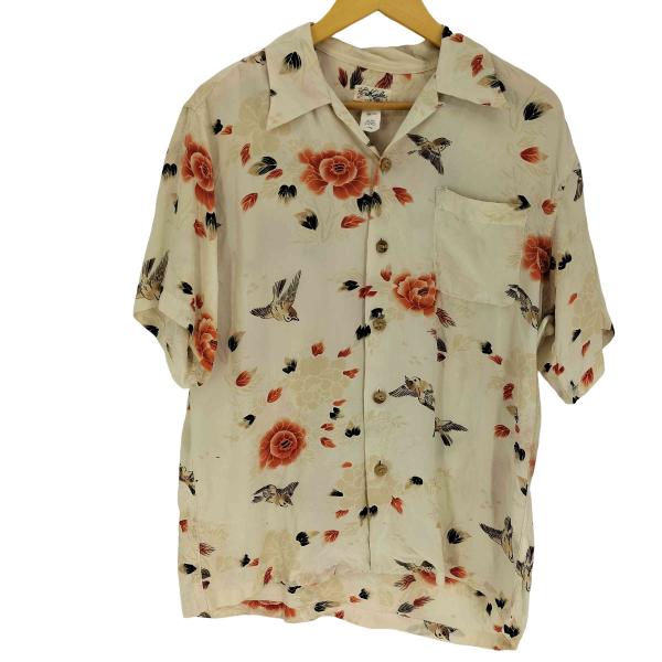 USED古着(ユーズドフルギ) Kula 備中鎌倉工房 倉 総柄 和柄 シルク S/S