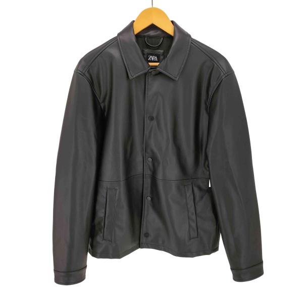 ZARA（ザラ） FAKE LEATHER JACKET フェイク レザー シャツ ジャケット