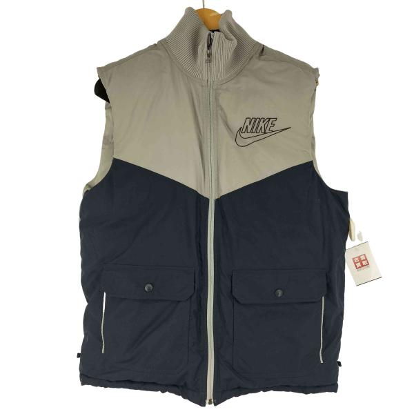 NIKE（ナイキ） スウォッシュロゴ刺繍 リバーシブルダウンベスト