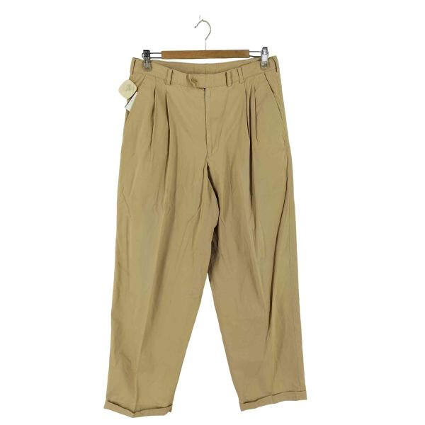 Papas パパス 未使用 コットンパンツ 48 M オリーブ ツータック PAPAS（パパス） 80S 片爪YKK ツータック コットンパンツ メンズ L