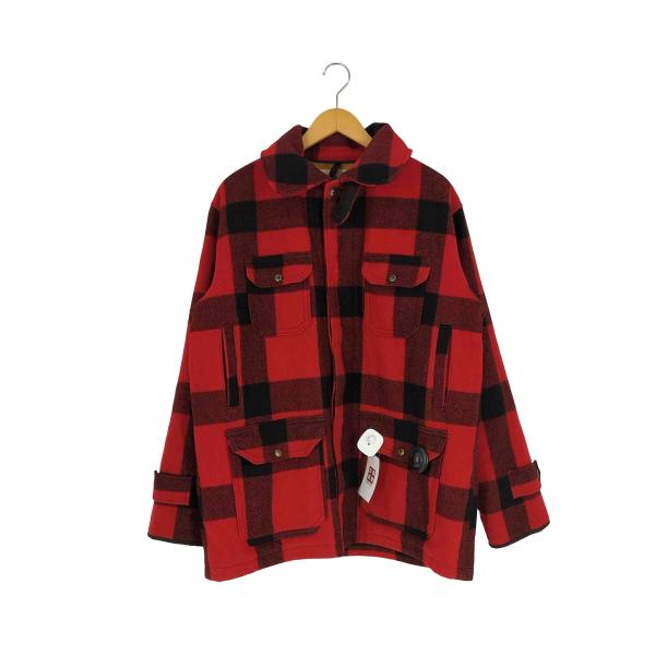 70's USA製　Wool rich バッファローチェック　三角タグ WOOLRICH（ウールリッチ） 70S 白タグ バッファローチェック