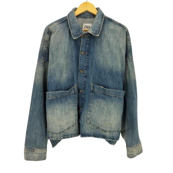 ZARA（ザラ） ボックスシルエット カバーオール デニムジャケット
