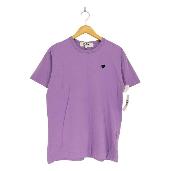 PLAY COMME des GARCONS Tシャツ・カットソー XL 紫 【古着】【中古】【送料無料】 PLAY COMME des GARCONS GARCONS(プレイコムデギャルソン) BLACK HEART