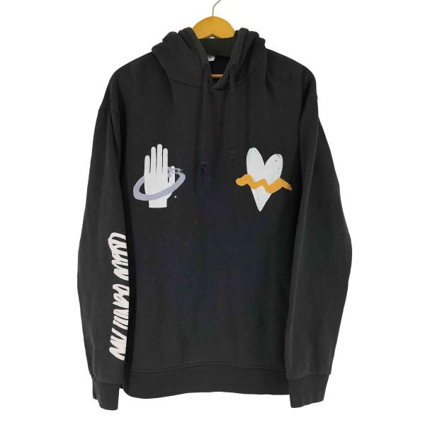 ZARA（ザラ） 両面プリント プルオーバーパーカー メンズ import：L