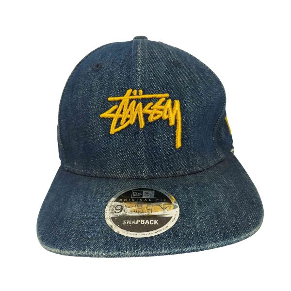 STUSSY（ステューシー） 9FIFTY ロゴ刺繍 デニムベースボールキャップ