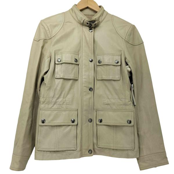 美品　コーチ　シングルライダースジャケット　バイカージャケット　ラムレザー　羊革 COACH（コーチ） 羊革 ラムレザー バイカージャケット レディース