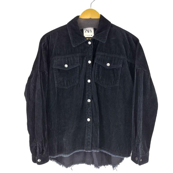 ZARA（ザラ） コーデュロイフリンジ トラッカージャケット レディース
