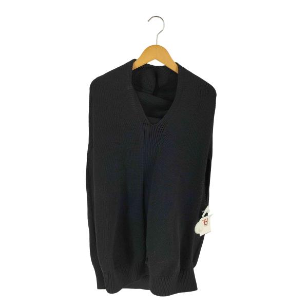 【中古】コムデギャルソン COMME des GARCONS 2024年秋冬 合成皮革 Uネック ノースリーブ カットソー ブラック【サイズXS】【レディース】 COMME des GARCONS - 【中古】コムデギャルソン COMME des GARCONS