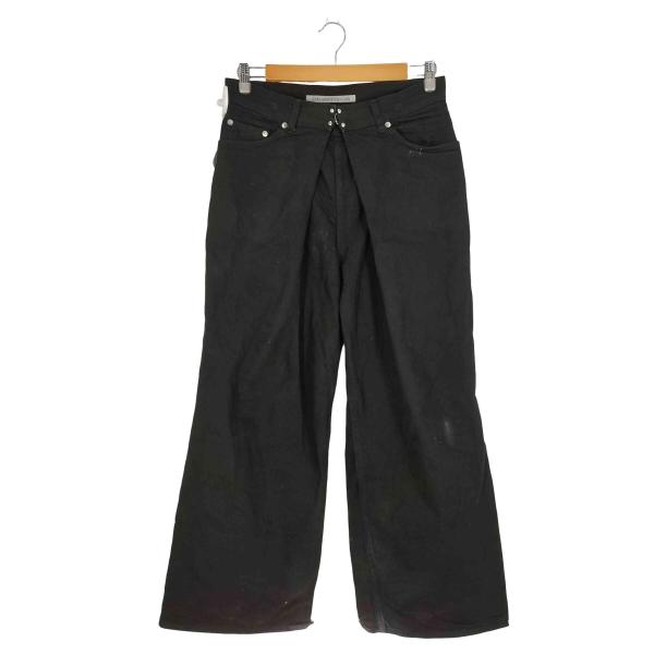 【中古】JOHN LAWRENCE SULLIVAN RIGID DENIM WIDE PANTS サイズ48 ▲裾切りっぱなし、ダメージ ジョンローレンスサリバン[92][240092342865] JOHN LAWRENCE SULLIVAN（ジョン ローレンス サリバン） RIGID DENIM