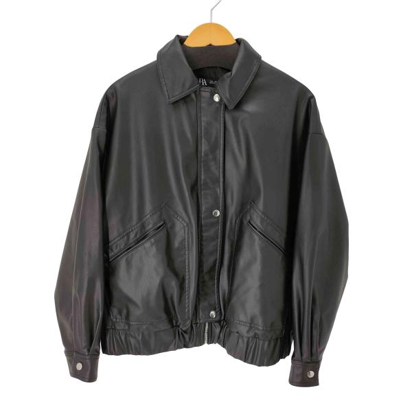 ZARA（ザラ） フェイクレザー コーティング ジャケット レディース