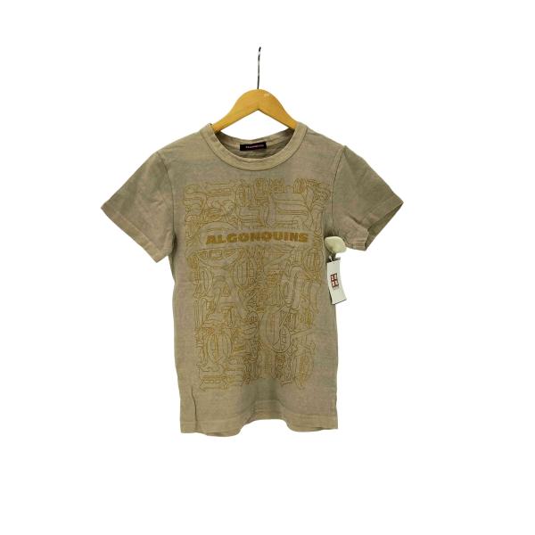 ALGONQUINS（アルゴンキン） ラメ ロゴ プリント Tシャツ Y2K