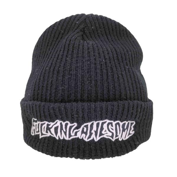 【即完売】Fucking J*s様 Awesome ニットキャップ ビーニー BEANIE CUFF CRACKLE AWESOME FUCKING ファッキングオーサム　ビーニ 帽子