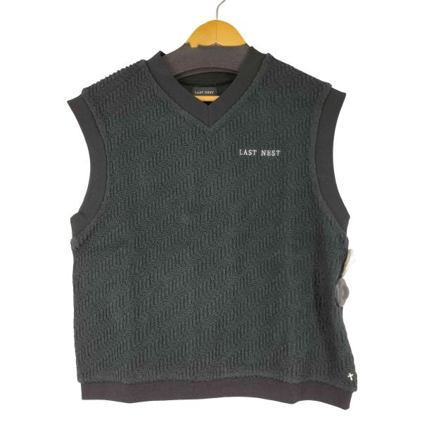 LAST NEST(ラストネスト) Logo Embroidery Knit Vest メンズ JPN：L 