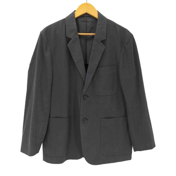 美品『マーガレットハウエル』シルク混 2Bシャツジャケット テーラード ネイビー MARGARET HOWELL（マーガレットハウエル） 2B テーラードジャケット