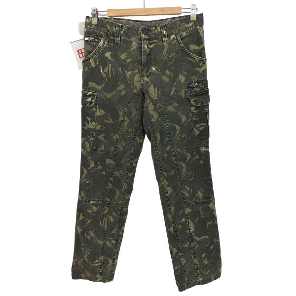 JOSEPH HOMME(ジョゼフオム) コットン 迷彩 カモ ローライズ カーゴ パンツ Y2K メンズ 中古 古着 0323