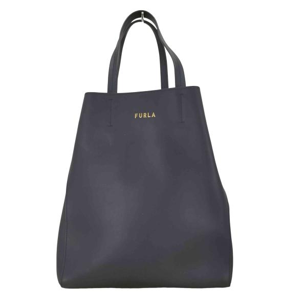 【未使用に近い】FURLA　トートバッグ FURLA（フルラ） ロゴプリントレザートートバッグ レディース 表記無