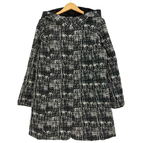 marina rinaldi(マリナリナルディ) 総柄 スナップボタン フーデットコート レディース  1 中古 古着 0343